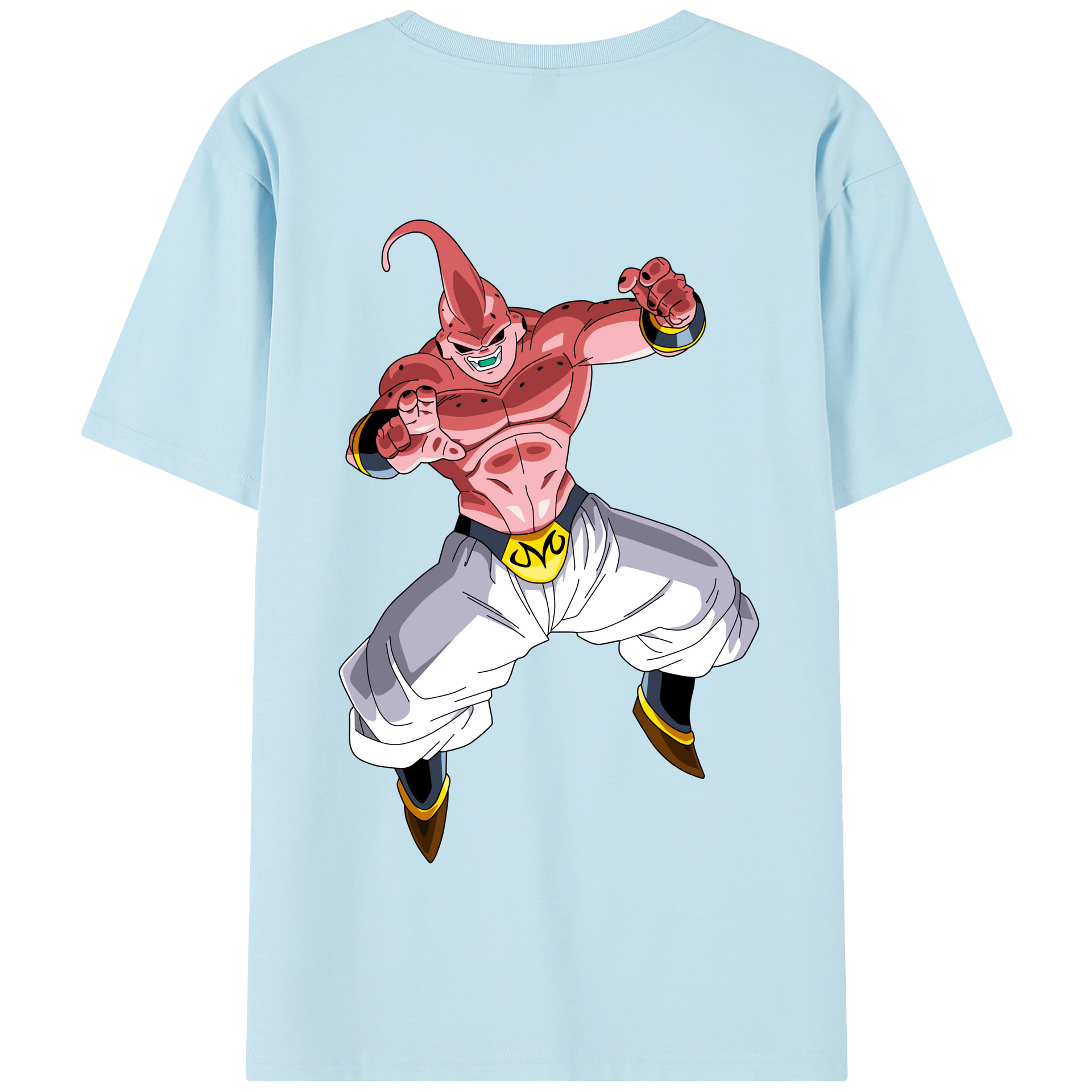 （画像用） ドラゴンボール 魔人ブウ DRAGON BALL Majin Buu 綿100％半袖Tシャツ（背面プリント）